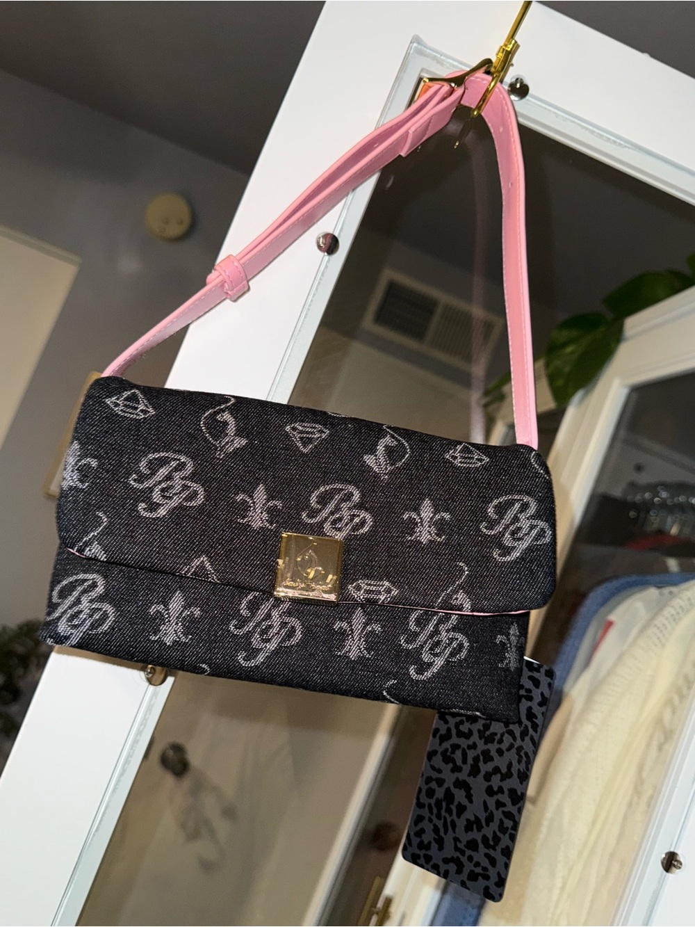 Baby Phat Jean Pink Strap Purse
